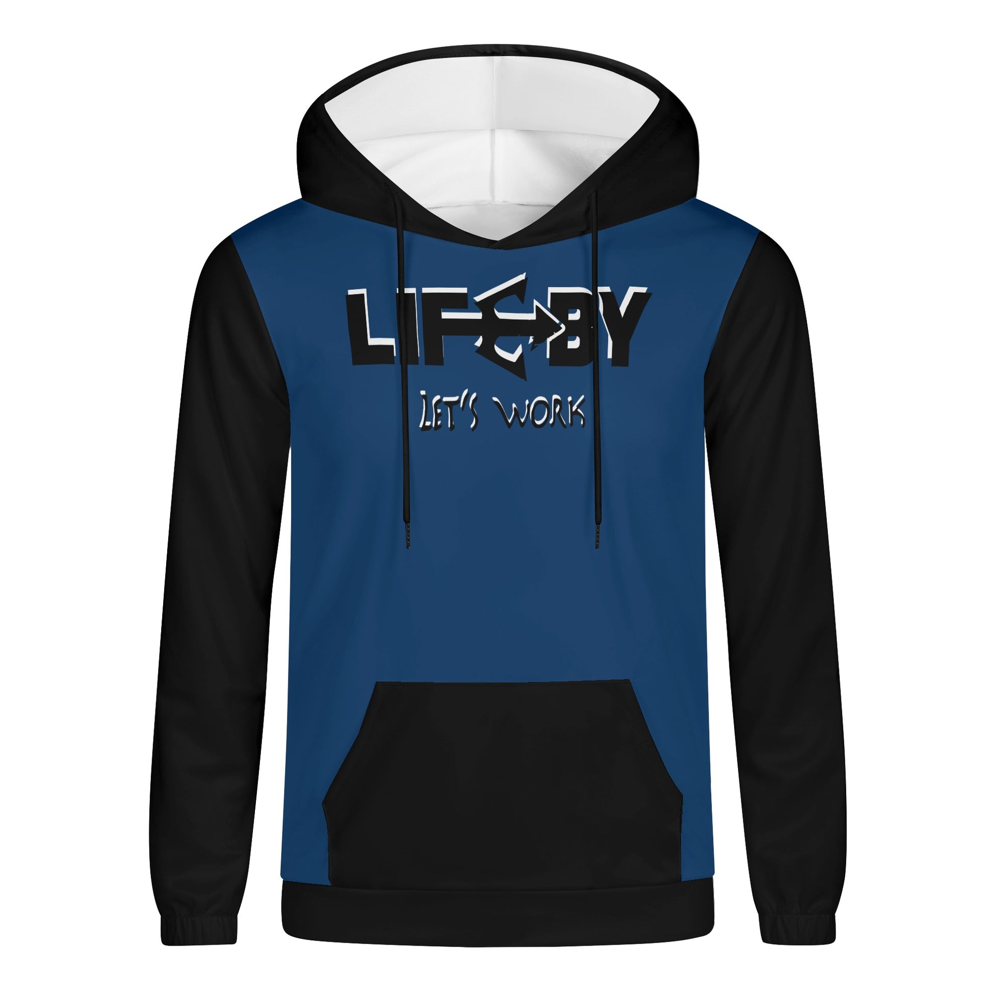 Men's Lightweight LifeBy Navy Blue Hoodie - LifeBy Fitness