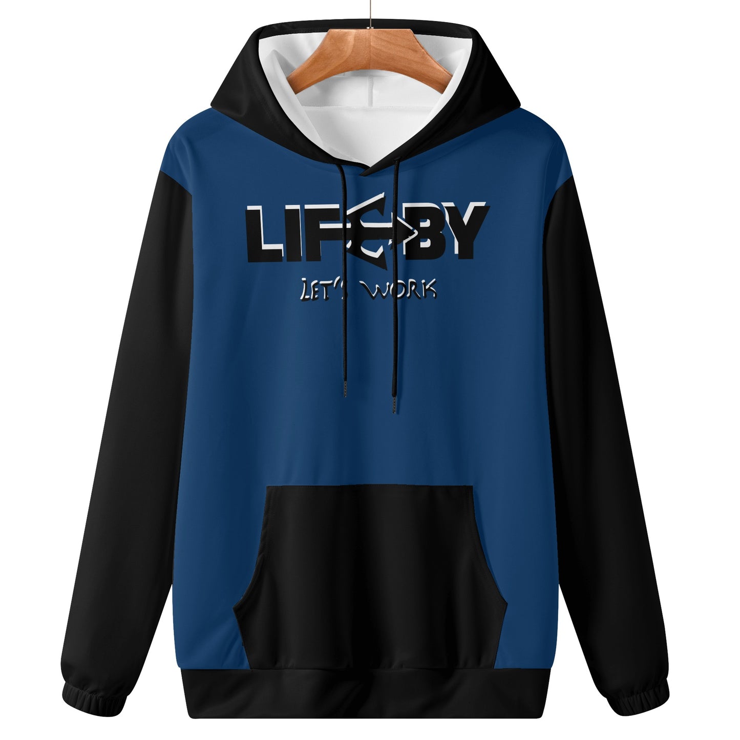 Men's Lightweight LifeBy Navy Blue Hoodie - LifeBy Fitness