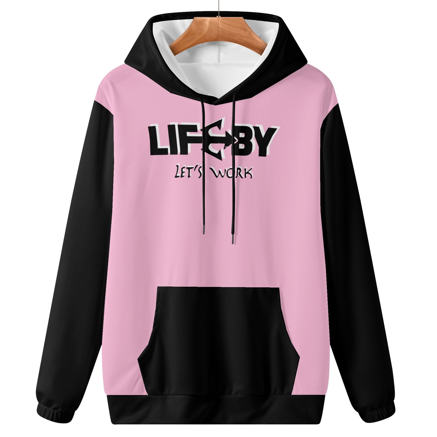 Women's Lightweight LifeBy Candy Floss Pink Hoodie - LifeBy Fitness