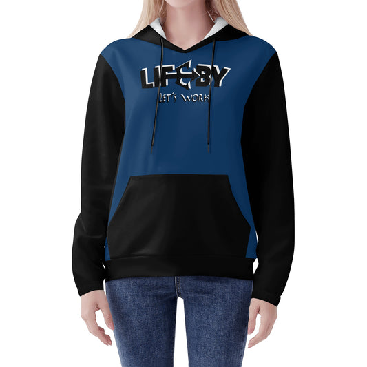 Women's Lightweight LifeBy Navy Blue Hoodie - LifeBy Fitness