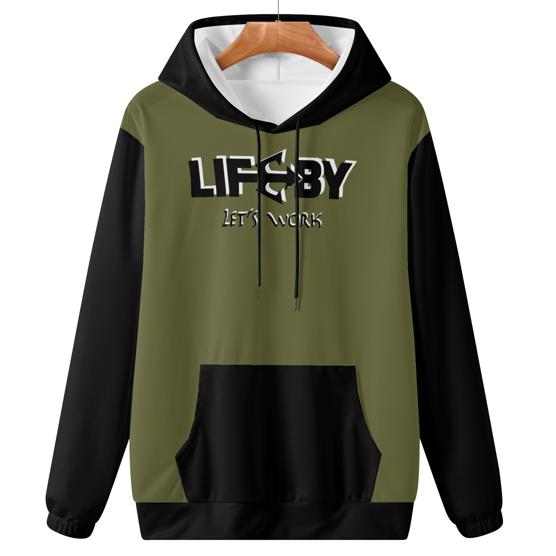 Women's Lightweight LifeBy Khaki Hoodie - LifeBy Fitness