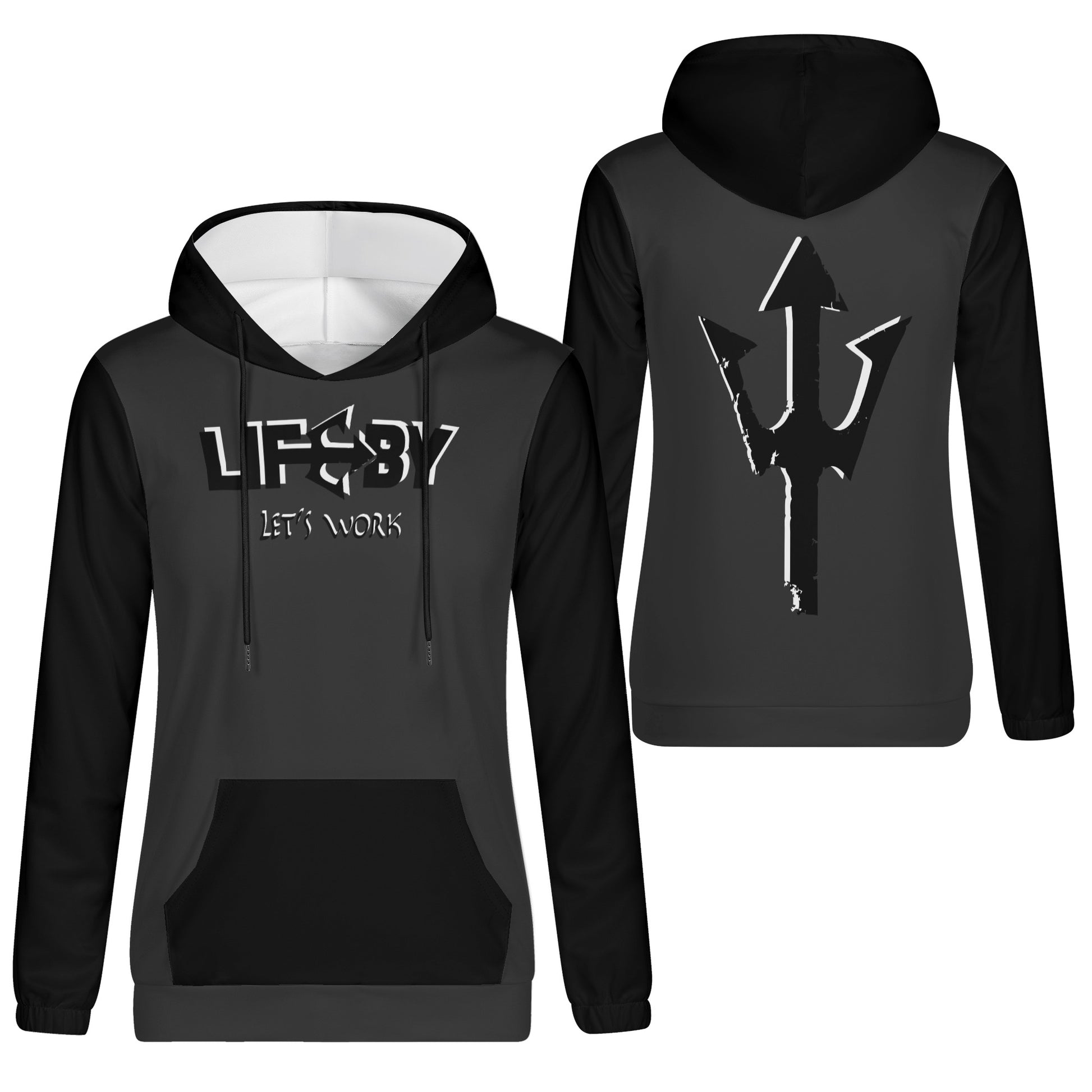 Women's Lightweight LifeBy Grey Hoodie - LifeBy Fitness