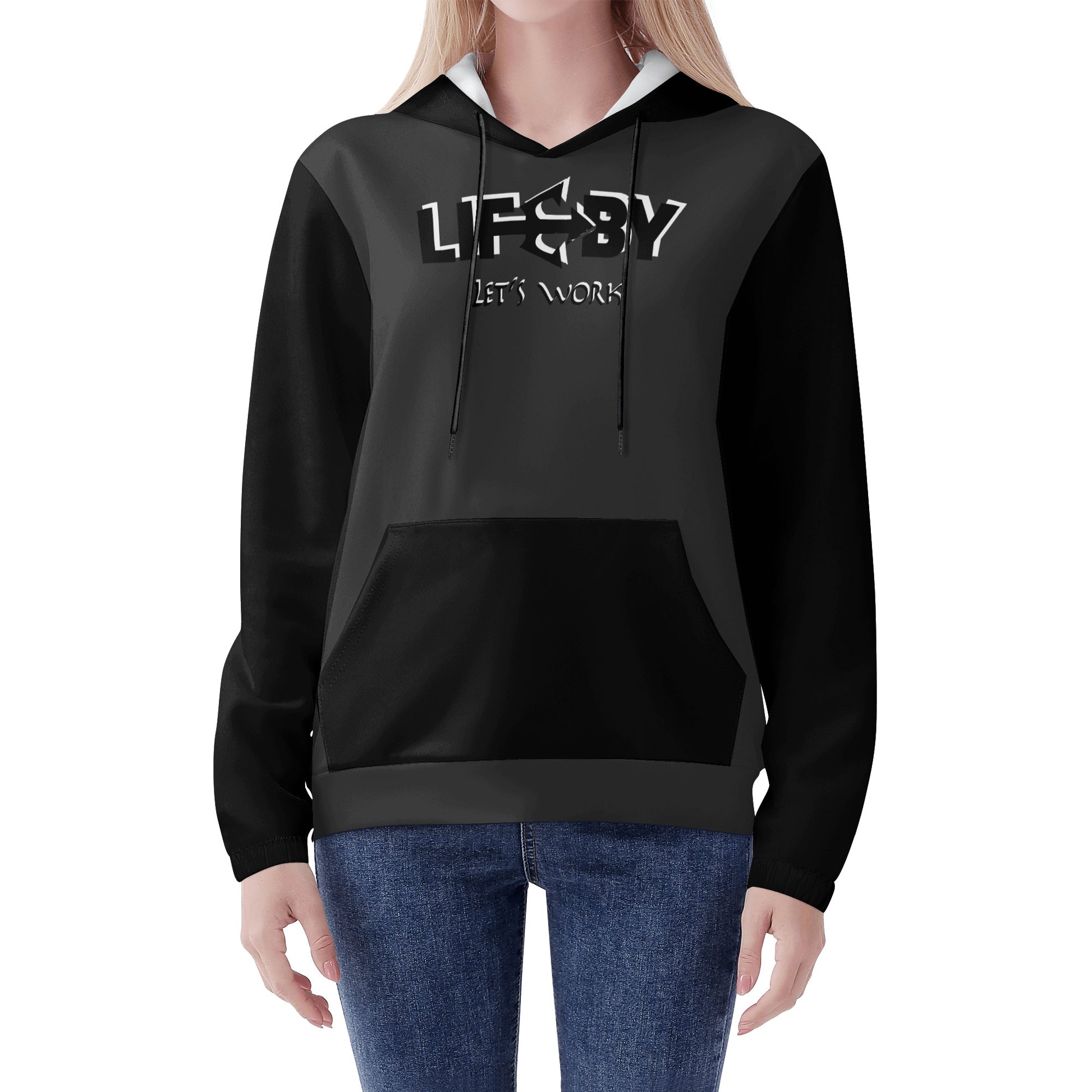 Women's Lightweight LifeBy Grey Hoodie - LifeBy Fitness