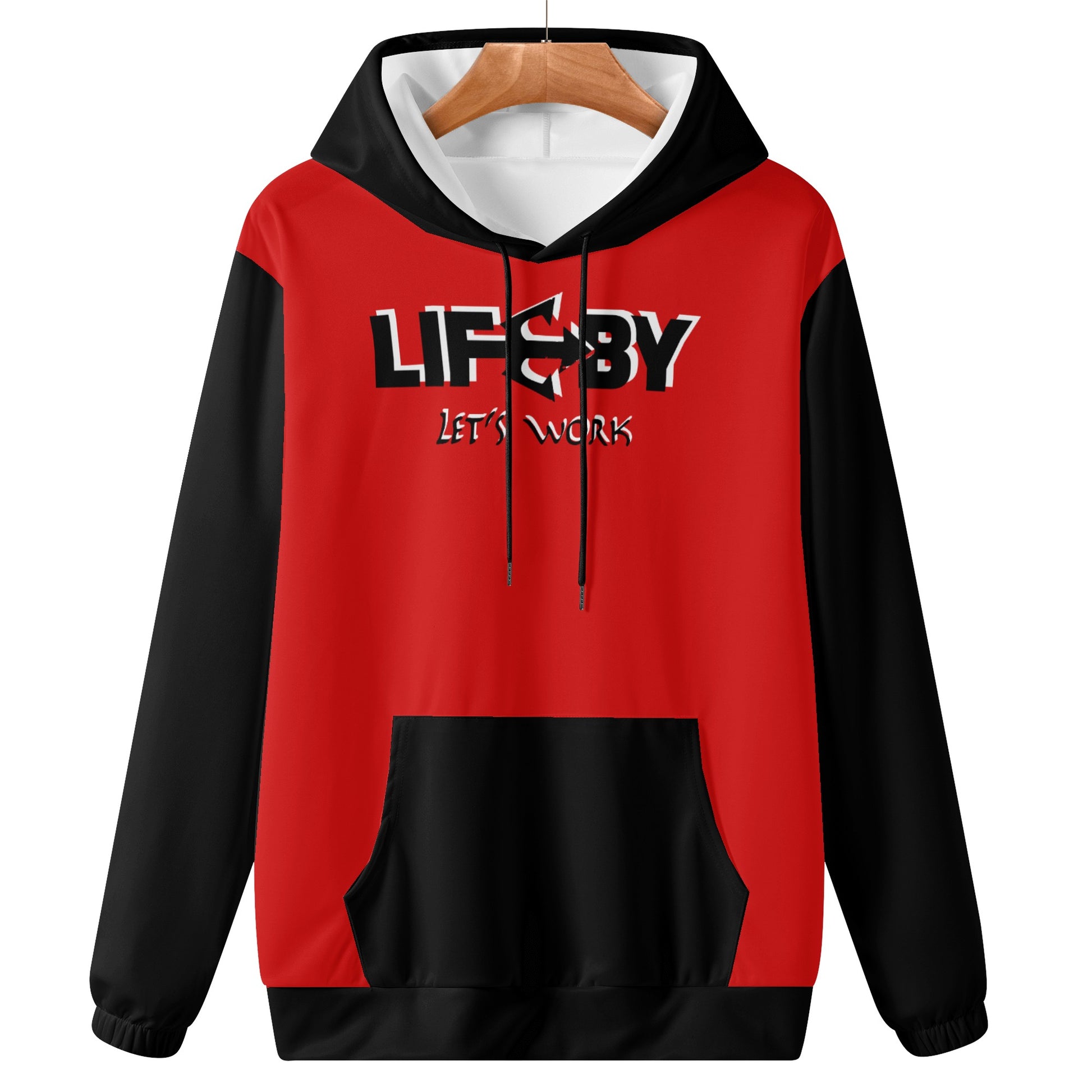 Women's Lightweight LifeBy Red Hoodie - LifeBy Fitness