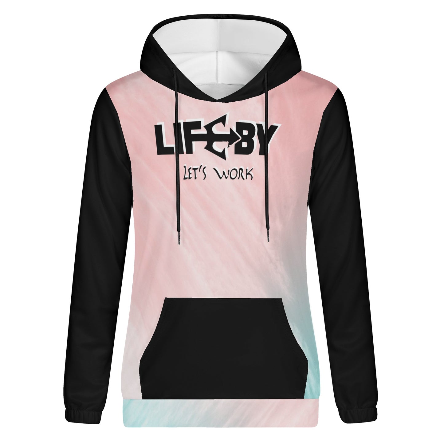 Women's Lightweight LifeBy Pink Haze Hoodie - LifeBy Fitness