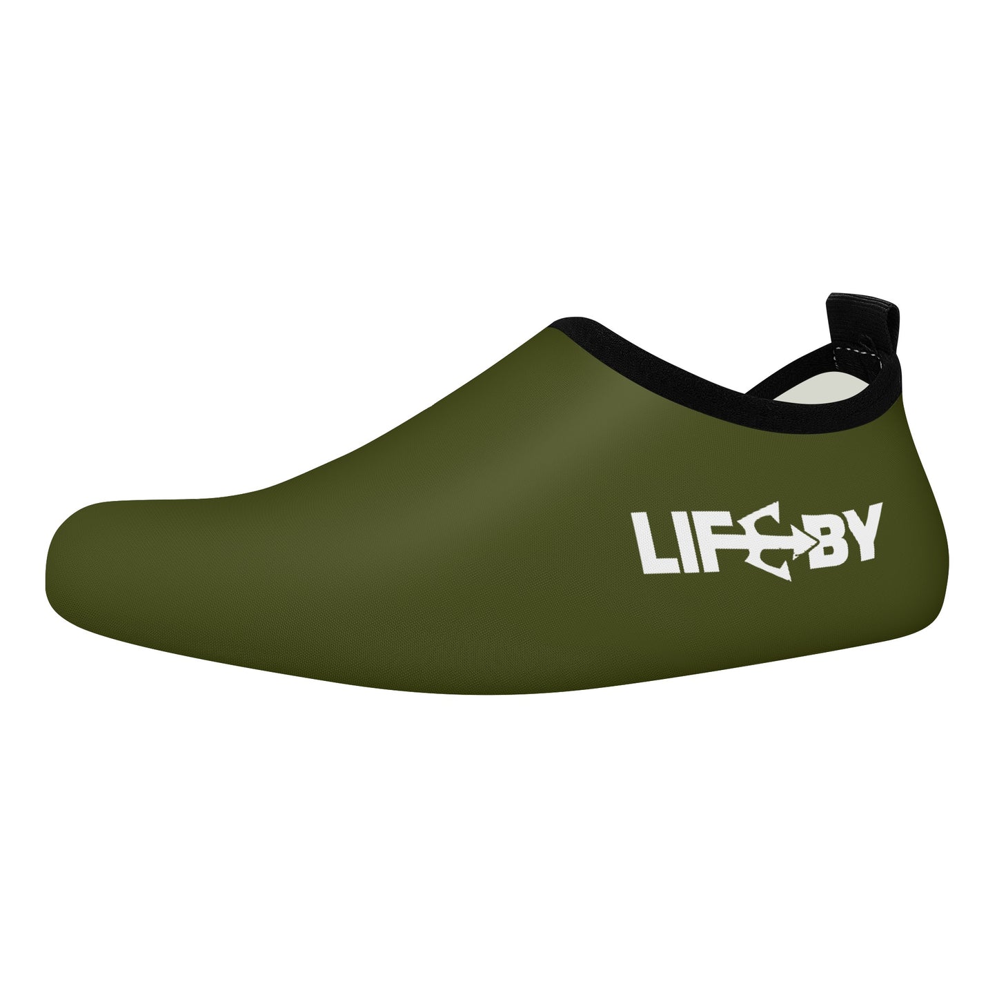 Men's LifeBy Military Green Water Sports Skin Shoes - LifeBy Fitness