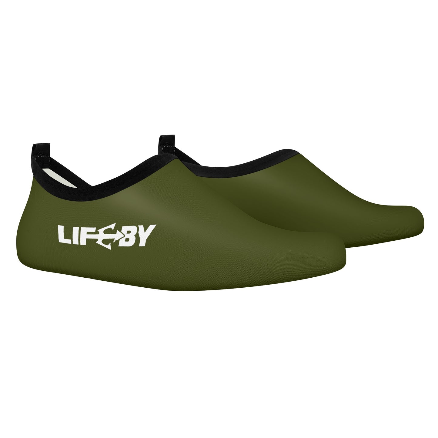 Men's LifeBy Military Green Water Sports Skin Shoes - LifeBy Fitness