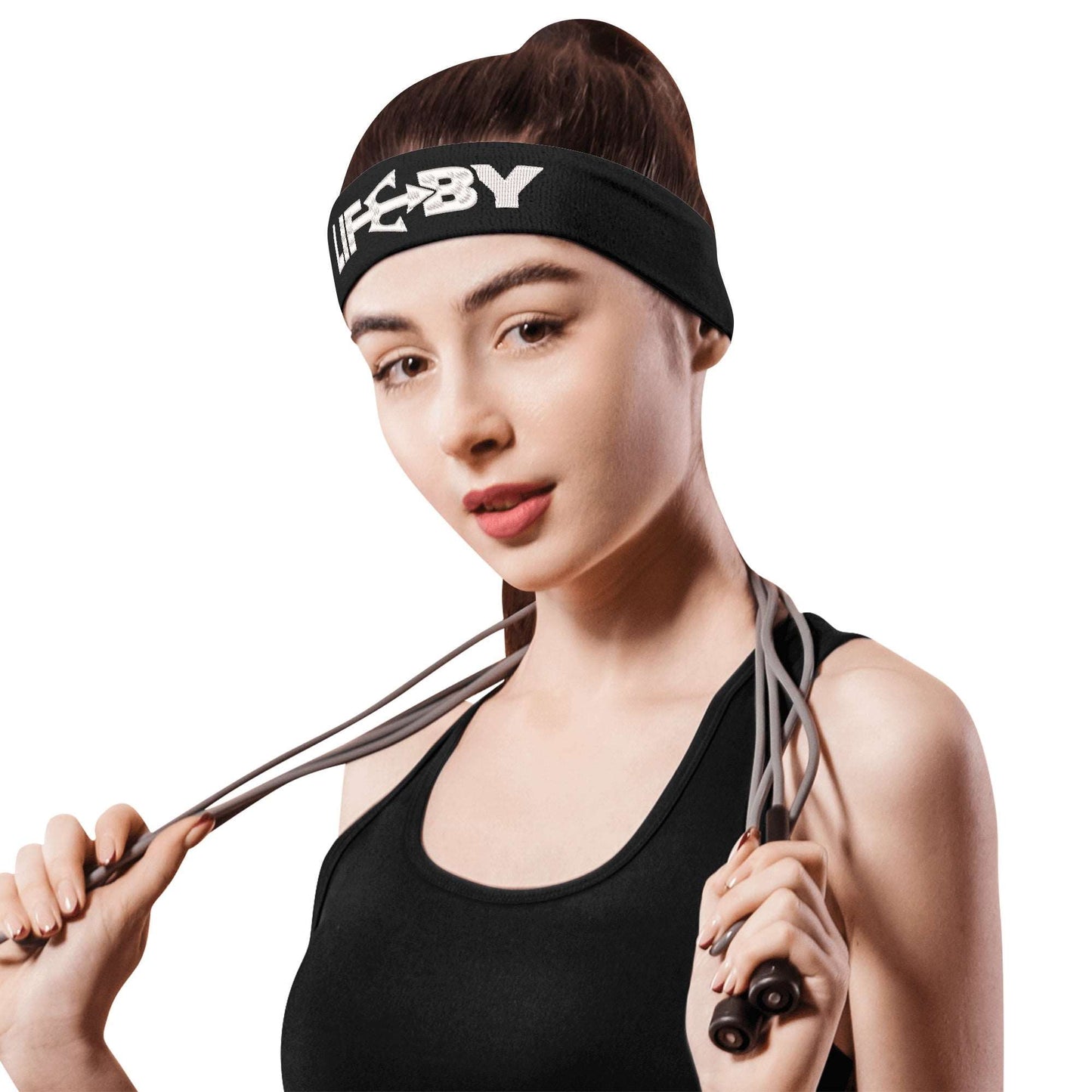 Embroidered LifeBy Sports Headband - LifeBy Fitness