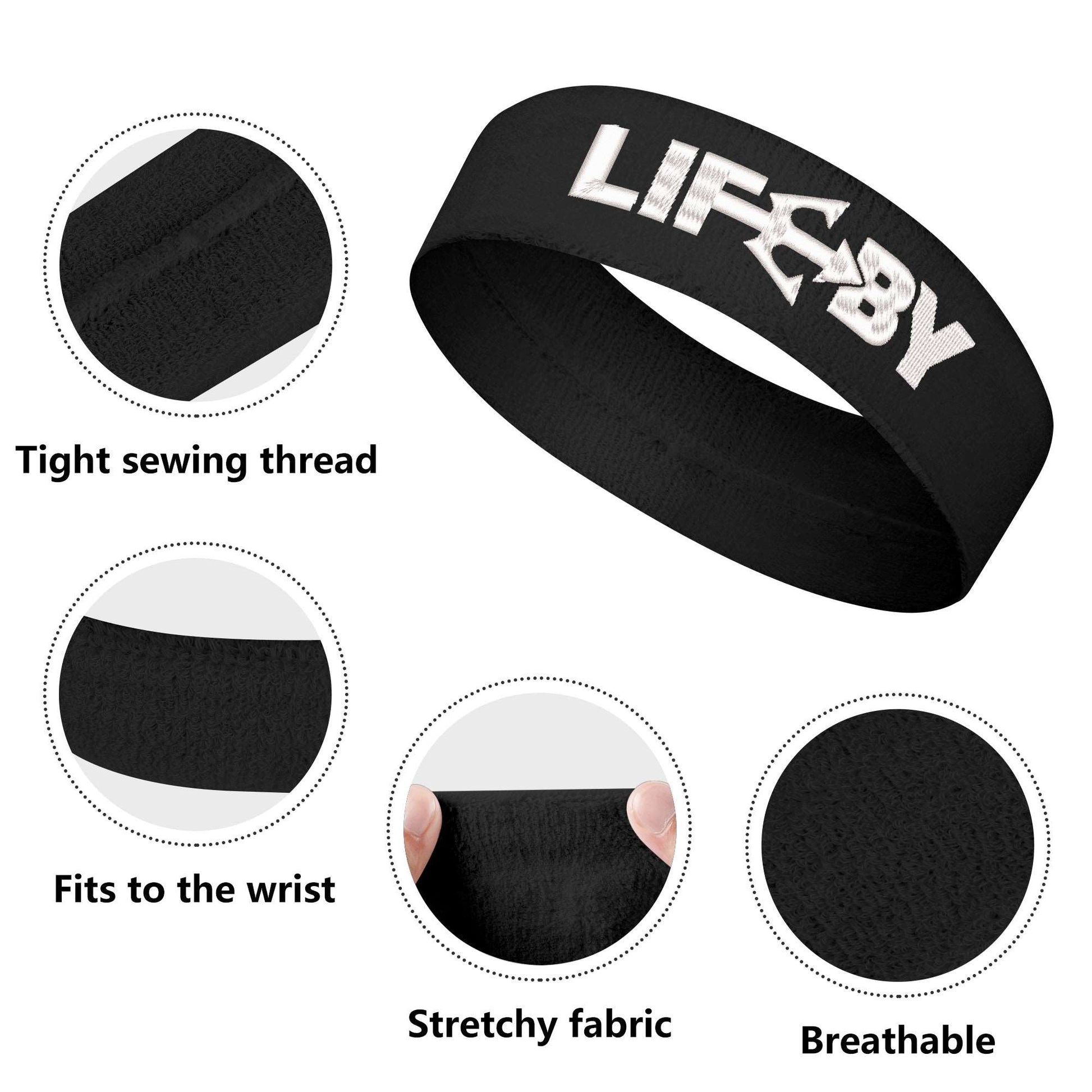 Embroidered LifeBy Sports Headband - LifeBy Fitness