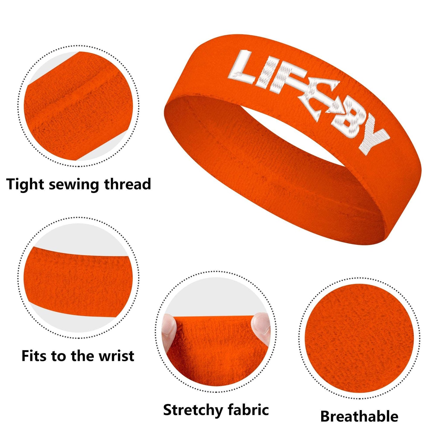 Embroidered LifeBy Sports Headband - LifeBy Fitness