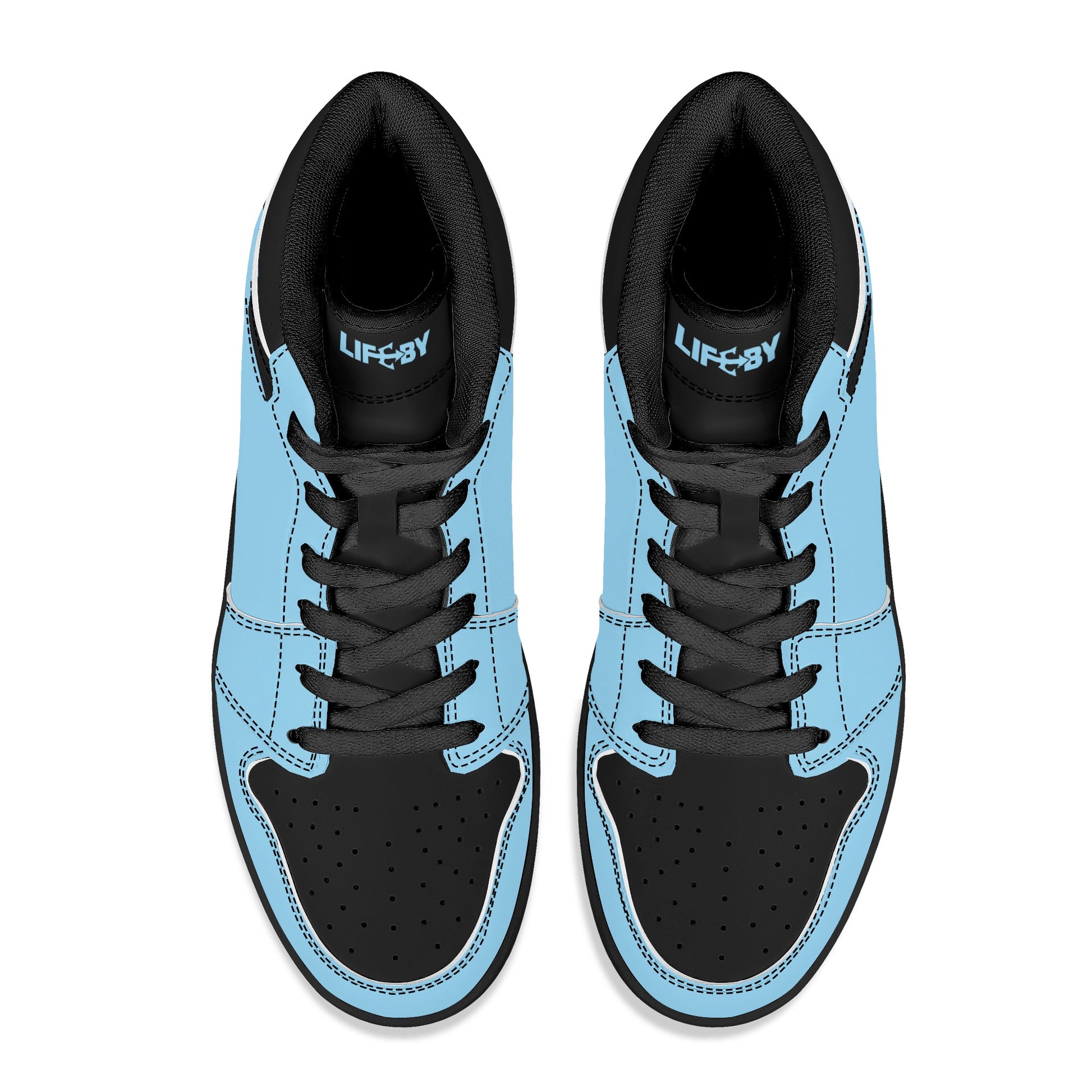 Men's LifeBy Baby Blue High Top Sneakers - LifeBy Fitness