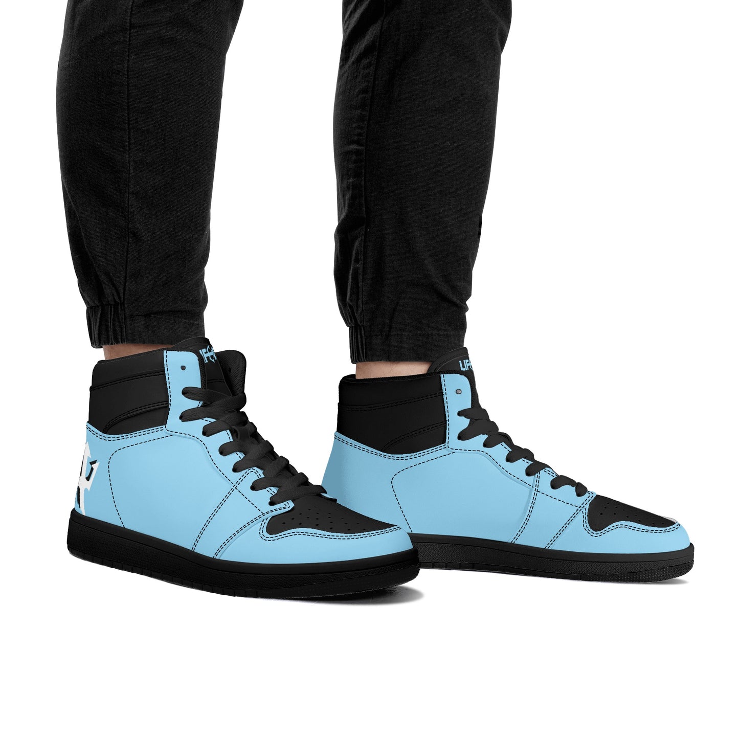 Men's LifeBy Baby Blue High Top Sneakers - LifeBy Fitness