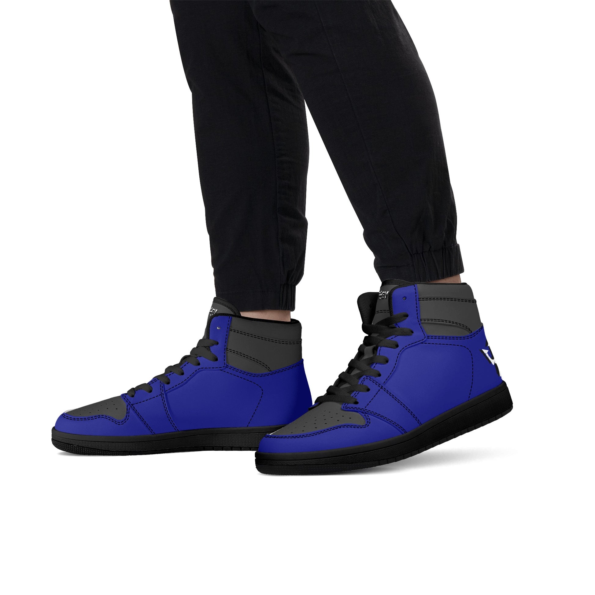 Men's LifeBy Navy Blue High Top Sneakers - LifeBy Fitness