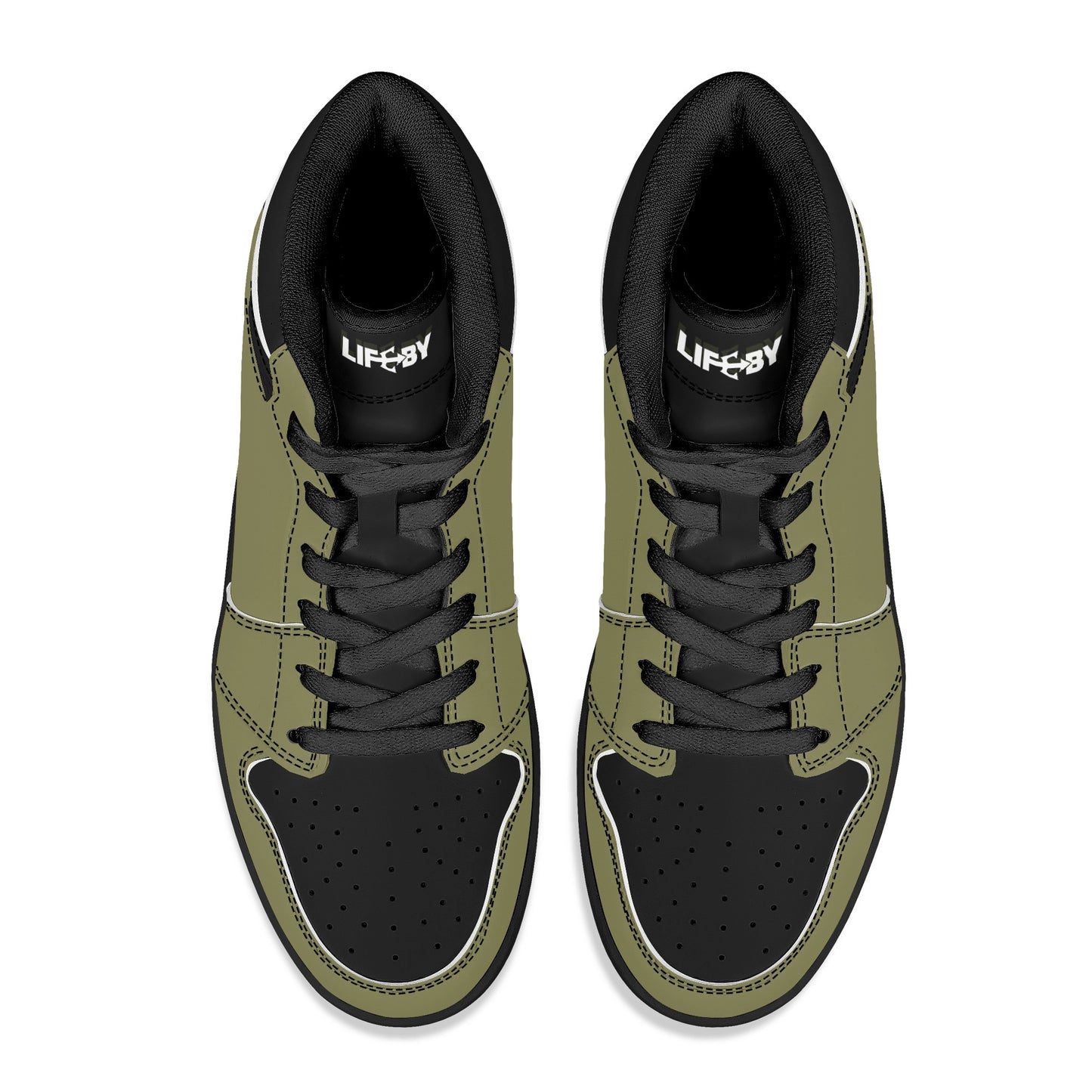 Men's LifeBy Khaki High Top Sneakers - LifeBy Fitness