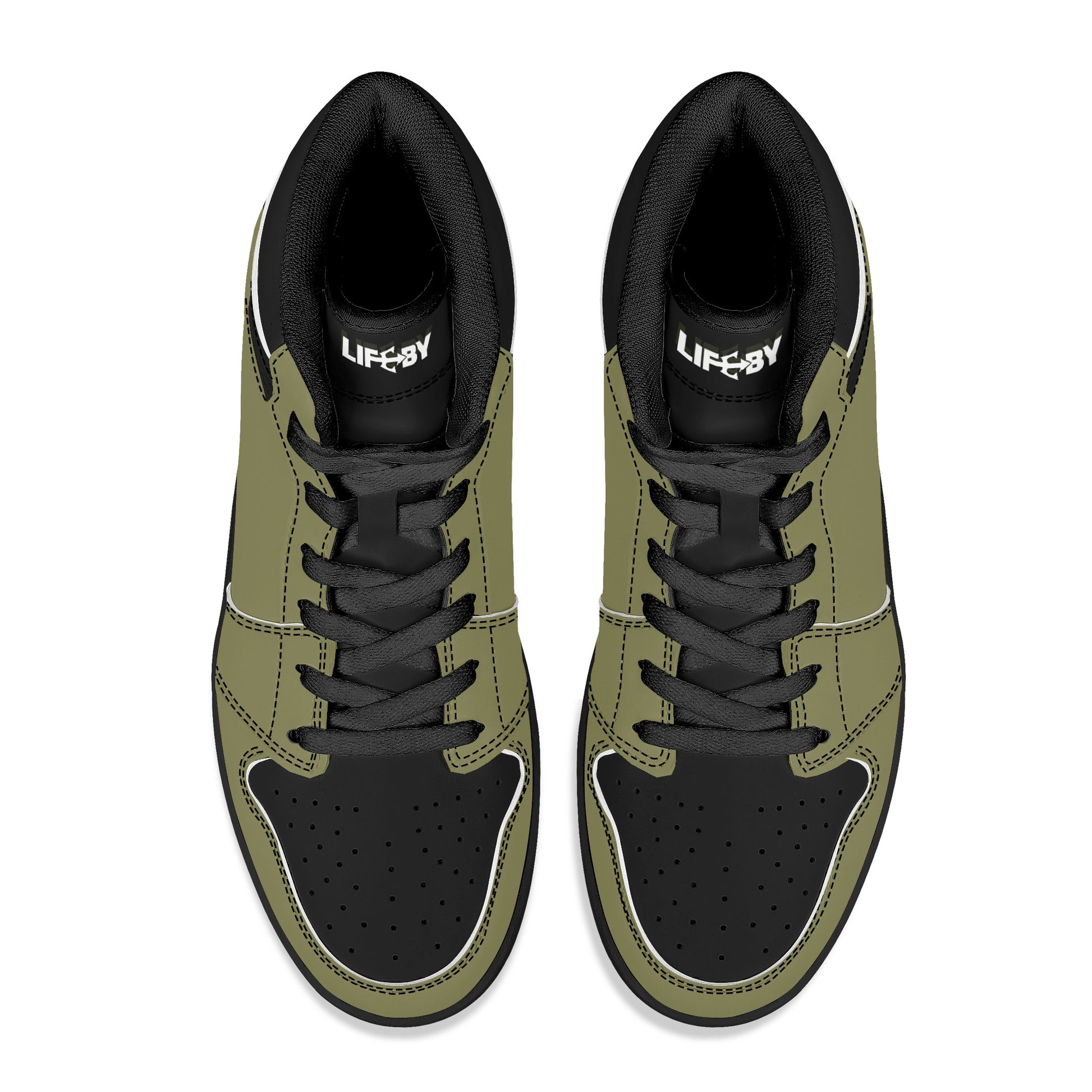 Men's LifeBy Khaki High Top Sneakers - LifeBy Fitness