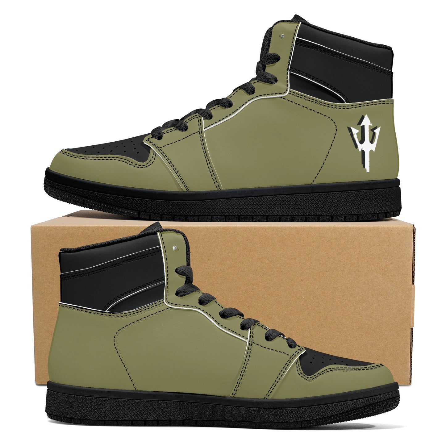 Men's LifeBy Khaki High Top Sneakers - LifeBy Fitness