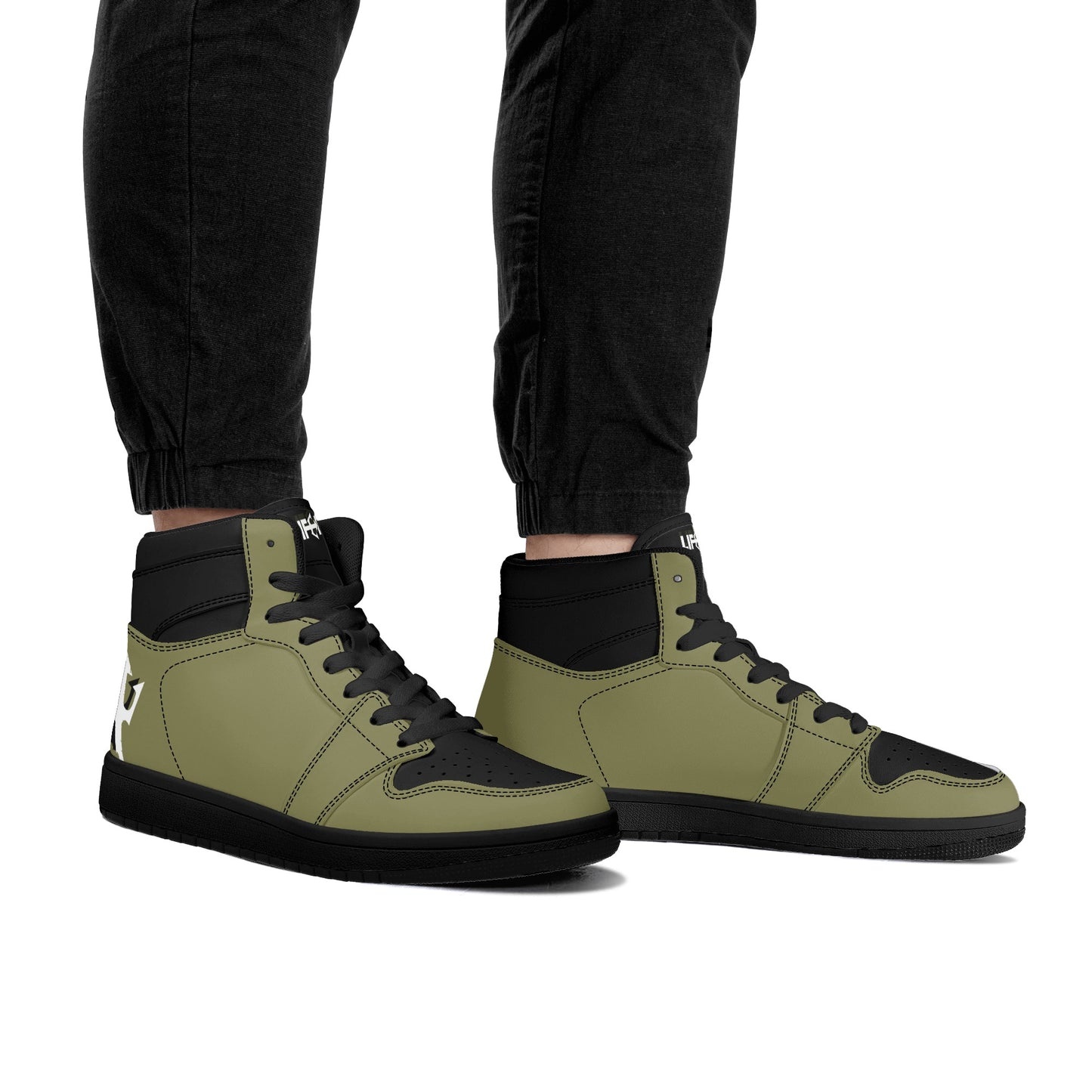 Men's LifeBy Khaki High Top Sneakers - LifeBy Fitness