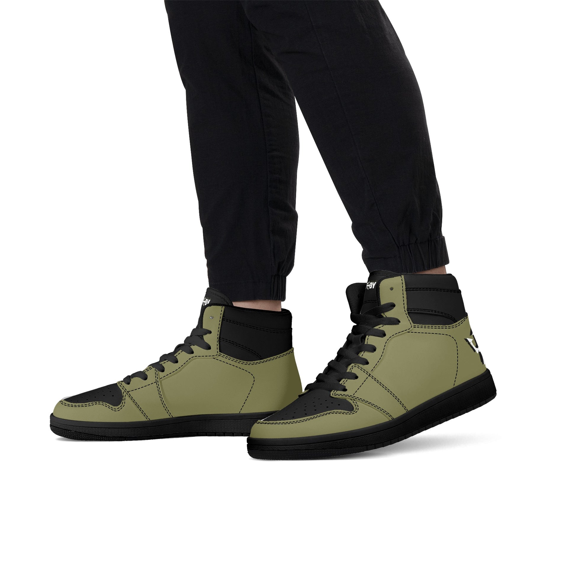 Men's LifeBy Khaki High Top Sneakers - LifeBy Fitness