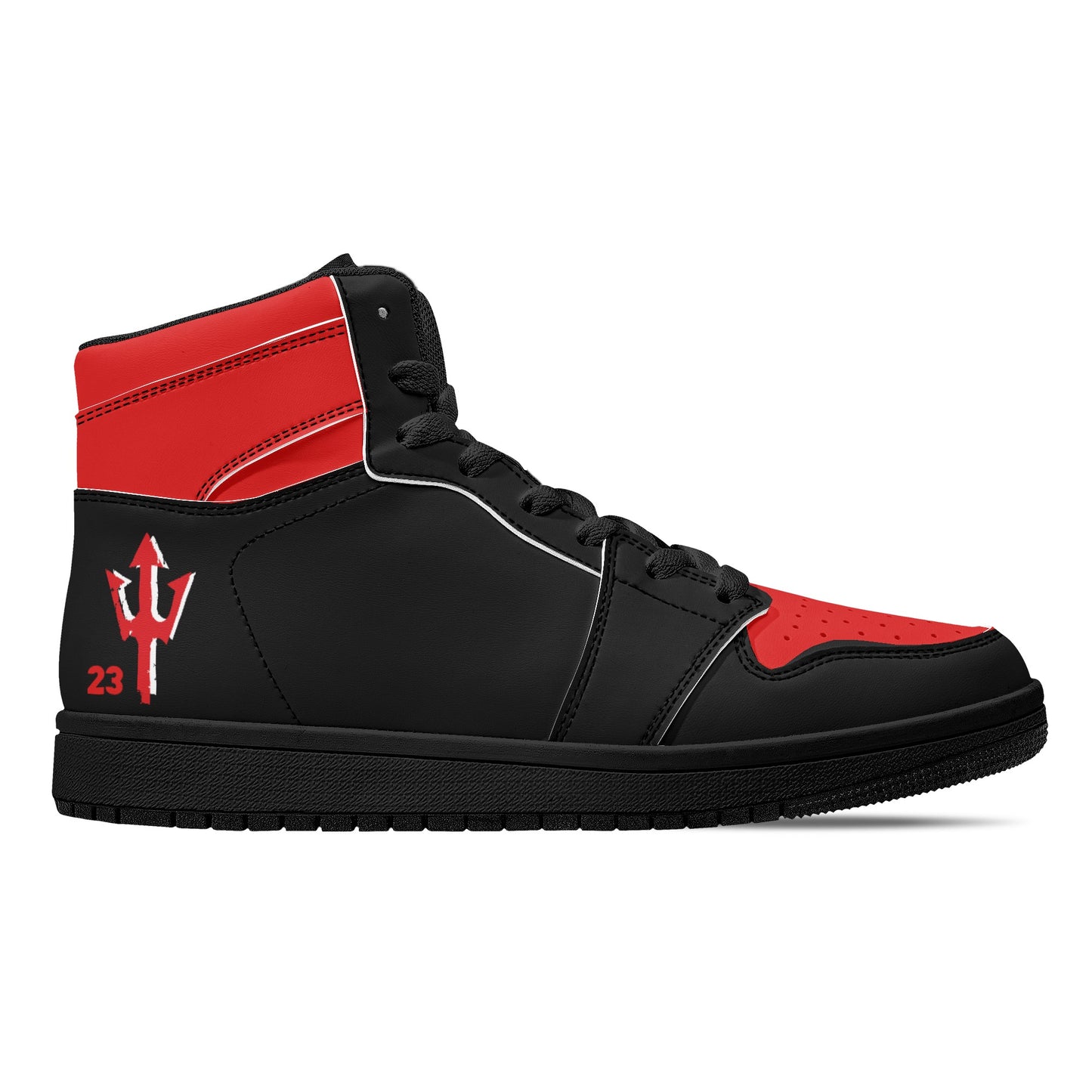 Men's LifeBy Black & Red '23' High Top Sneakers - LifeBy Fitness