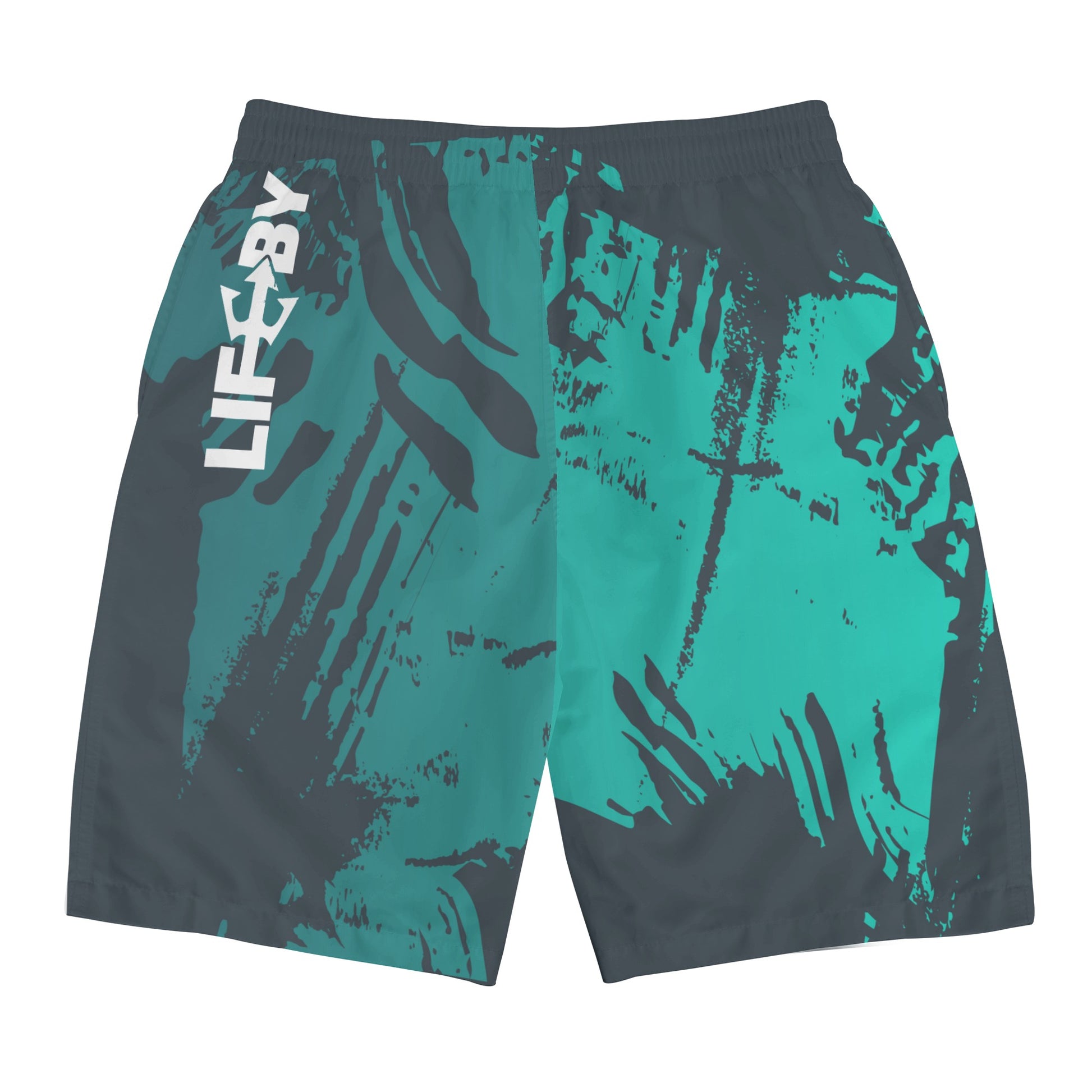 Men's LifeBy Blue Splash Board Shorts - LifeBy Fitness