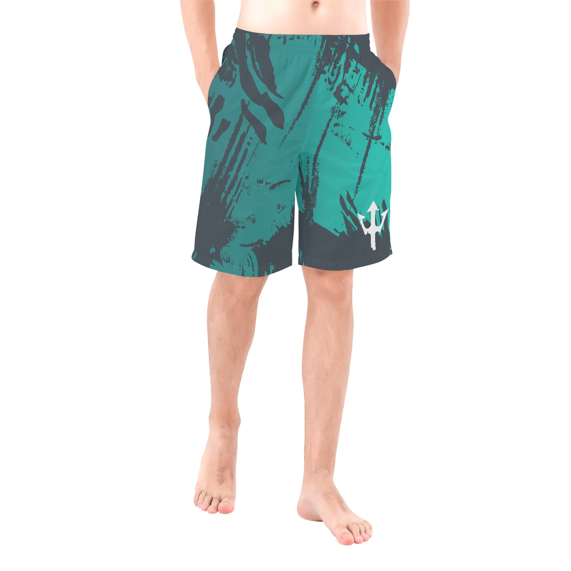 Men's LifeBy Blue Splash Board Shorts - LifeBy Fitness