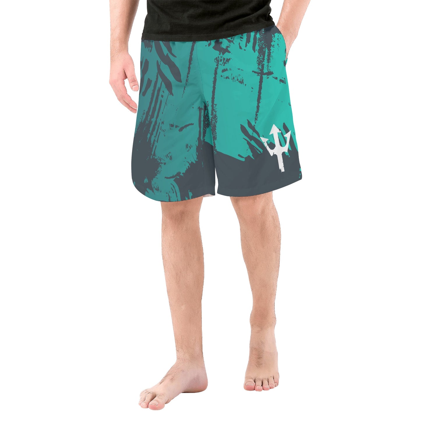 Men's LifeBy Blue Splash Board Shorts - LifeBy Fitness