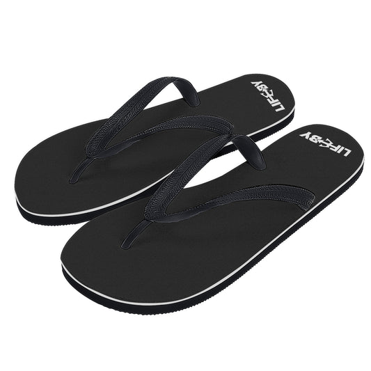 Women's LifeBy Black Flip Flops