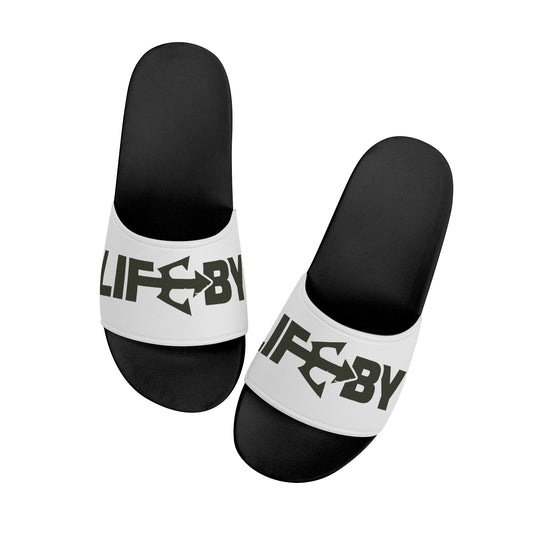 Men's LifeBy White Slide Sandals