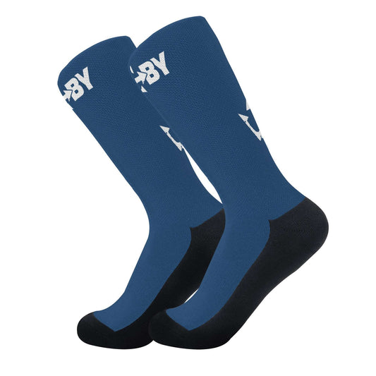 LifeBy Blue Crew Socks