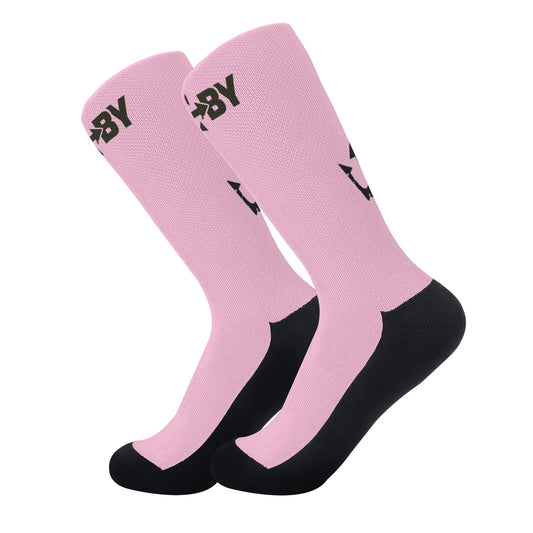 LifeBy Pink Crew Socks