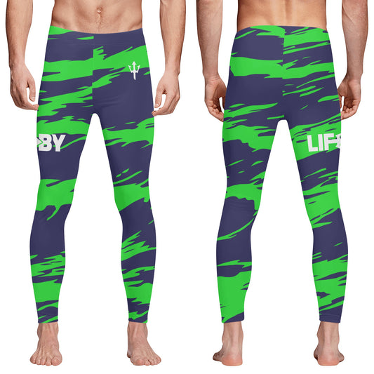 Men's LifeBy Green Swirl Leggings