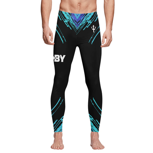 Men's LifeBy Blue Abstract Leggings