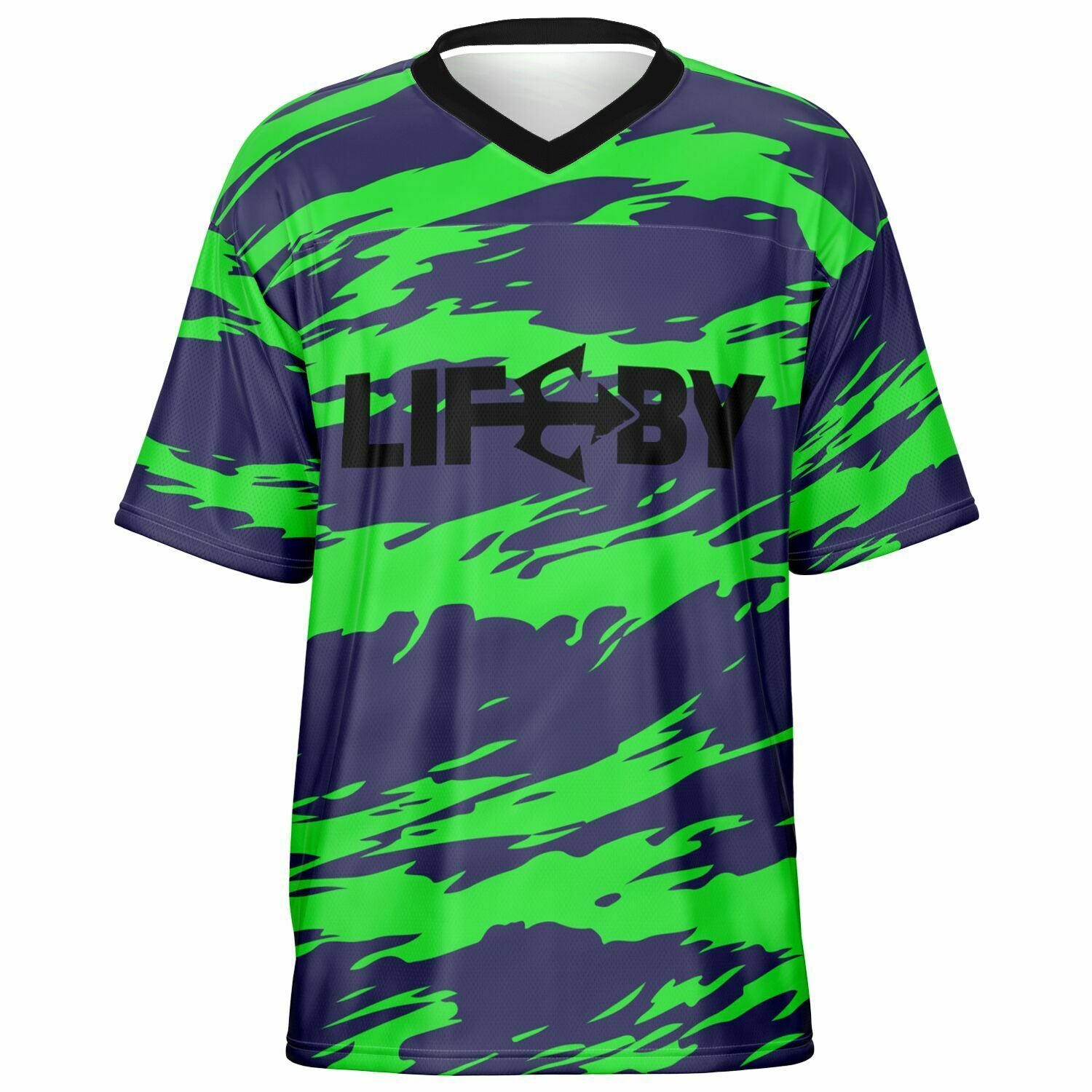 LifeBy Green-Blue Sports Jersey - LifeBy Fitness