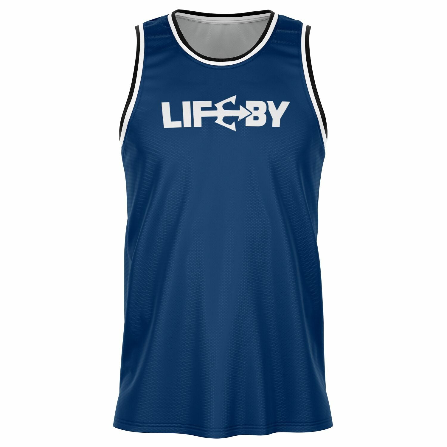 LifeBy Navy Blue  Basketball Jersey - LifeBy Fitness