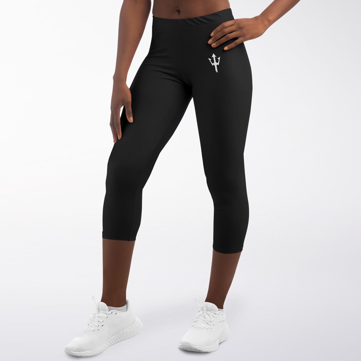 Women's LifeBy Black Capri Leggings - LifeBy Fitness