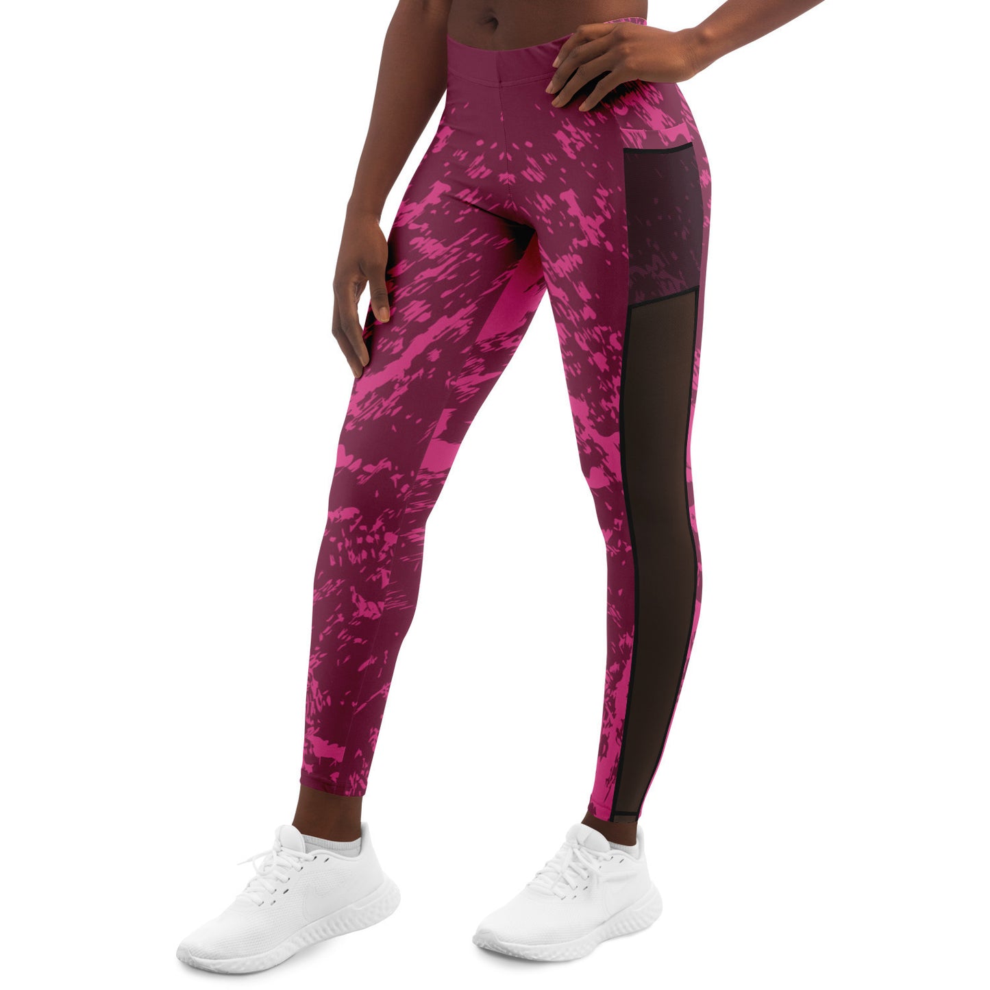 Women's LifeBy Pink Mesh Pocket Legging