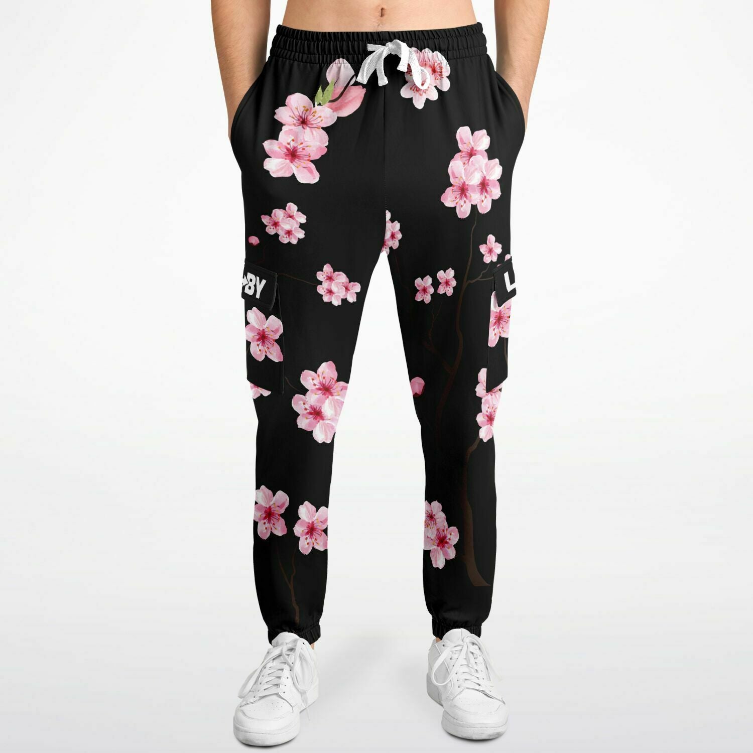 LifeBy Cherry Blossom Athletic Cargo Joggers - LifeBy Fitness