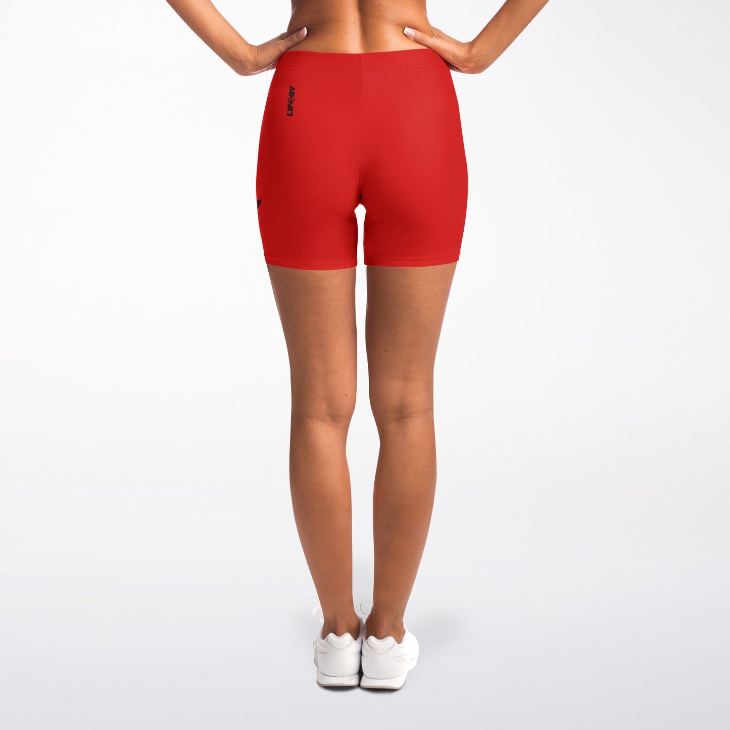 Women's LifeBy Red Short Leggings - LifeBy Fitness