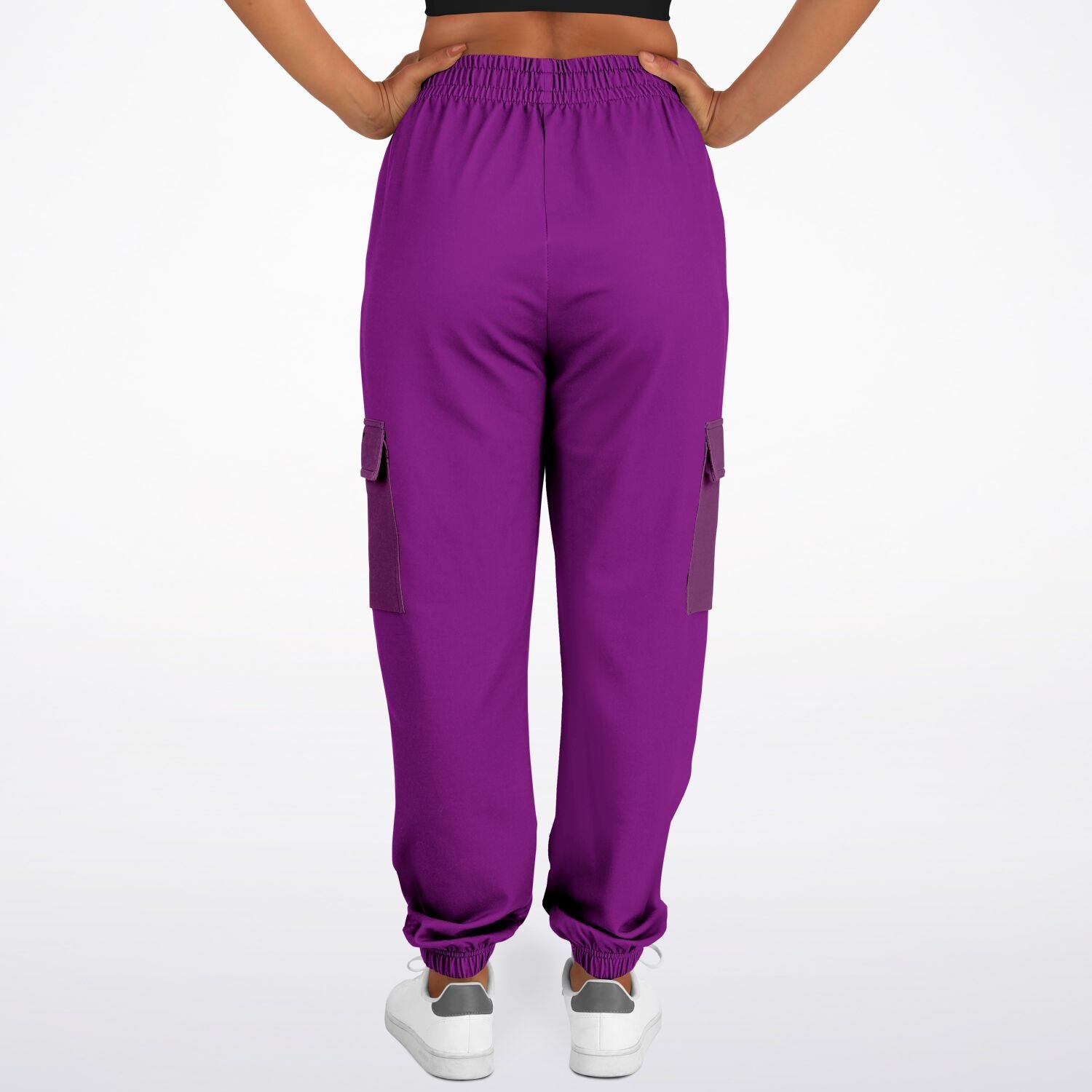 LifeBy Purple Athletic Cargo Joggers - LifeBy Fitness