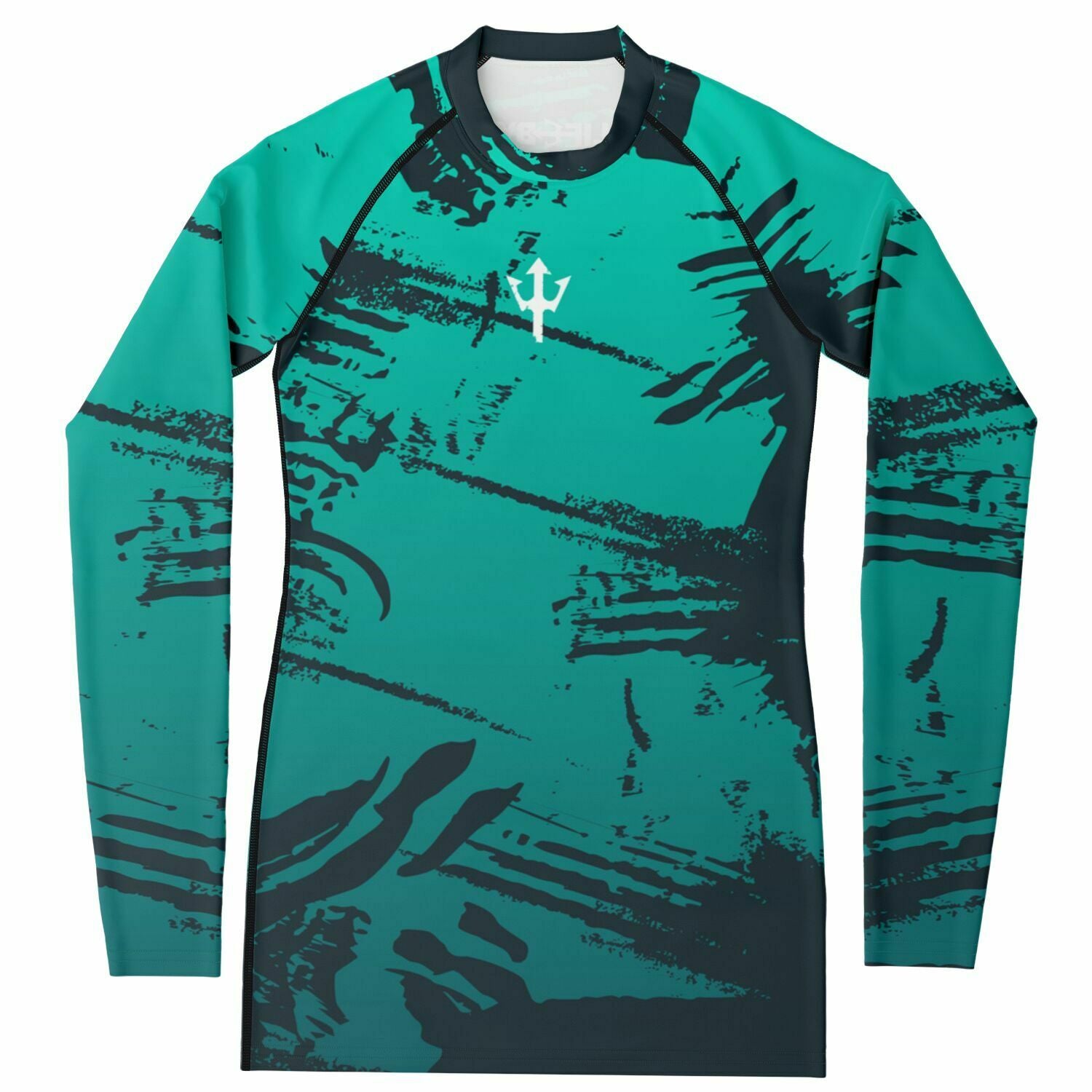 Women's LifeBy Blue Abstract Rashguard - LifeBy Fitness