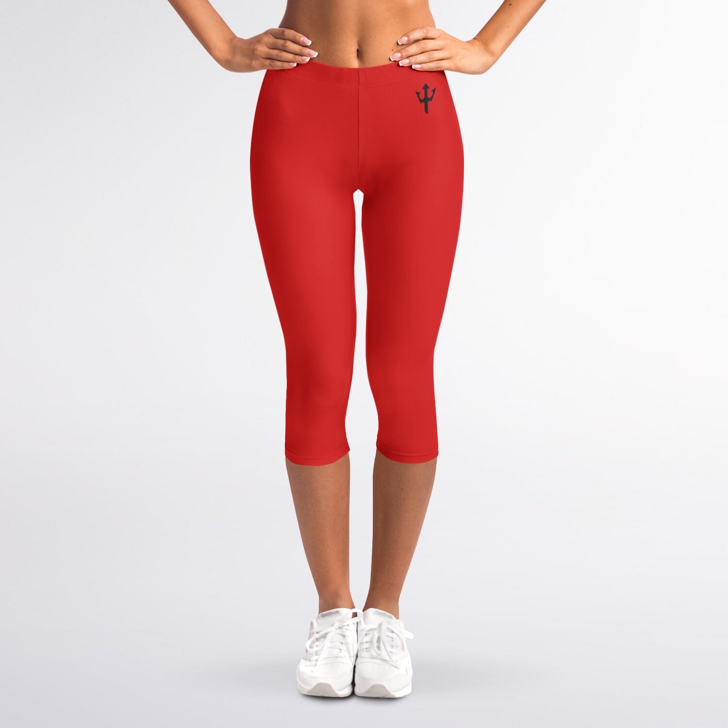 Women's LifeBy Red Capri Leggings - LifeBy Fitness