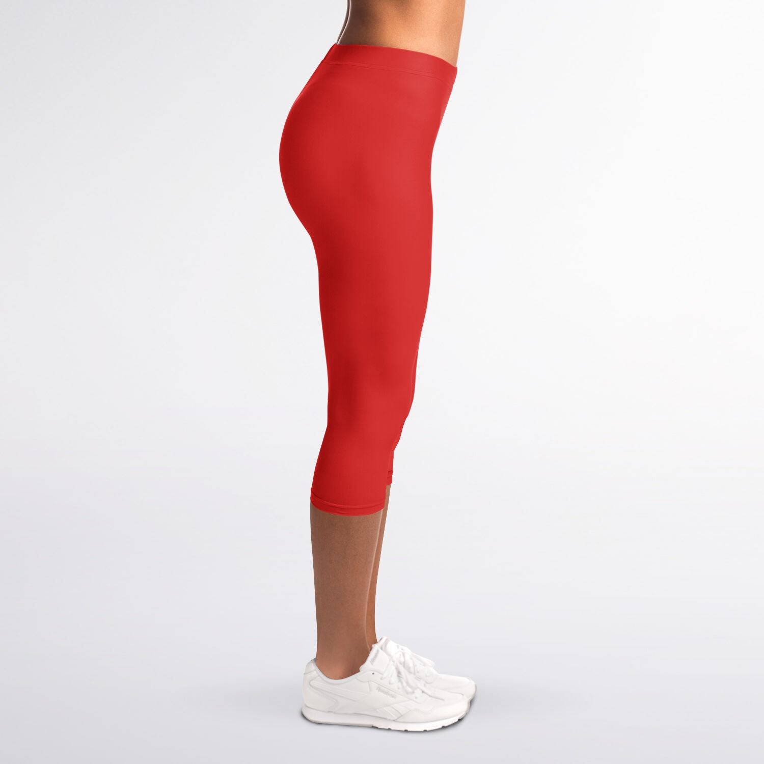 Women's LifeBy Red Capri Leggings - LifeBy Fitness