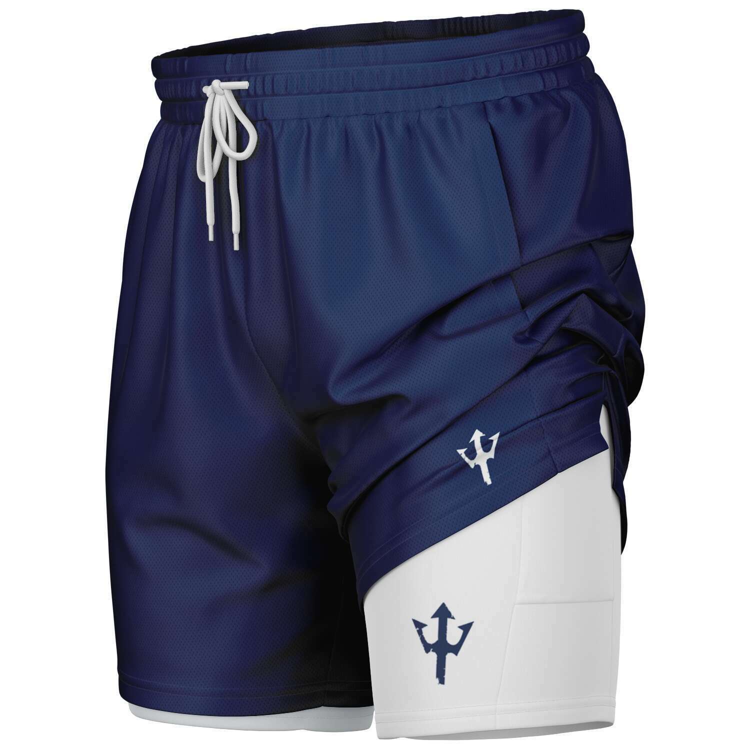 Men's LifeBy Navy Blue 2-in-1 Shorts - LifeBy Fitness