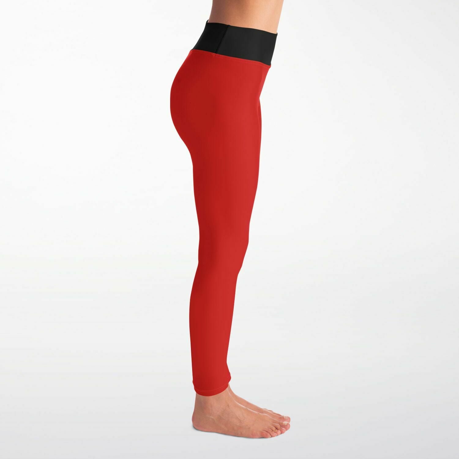 Women's LifeBy Red Yoga Leggings - LifeBy Fitness