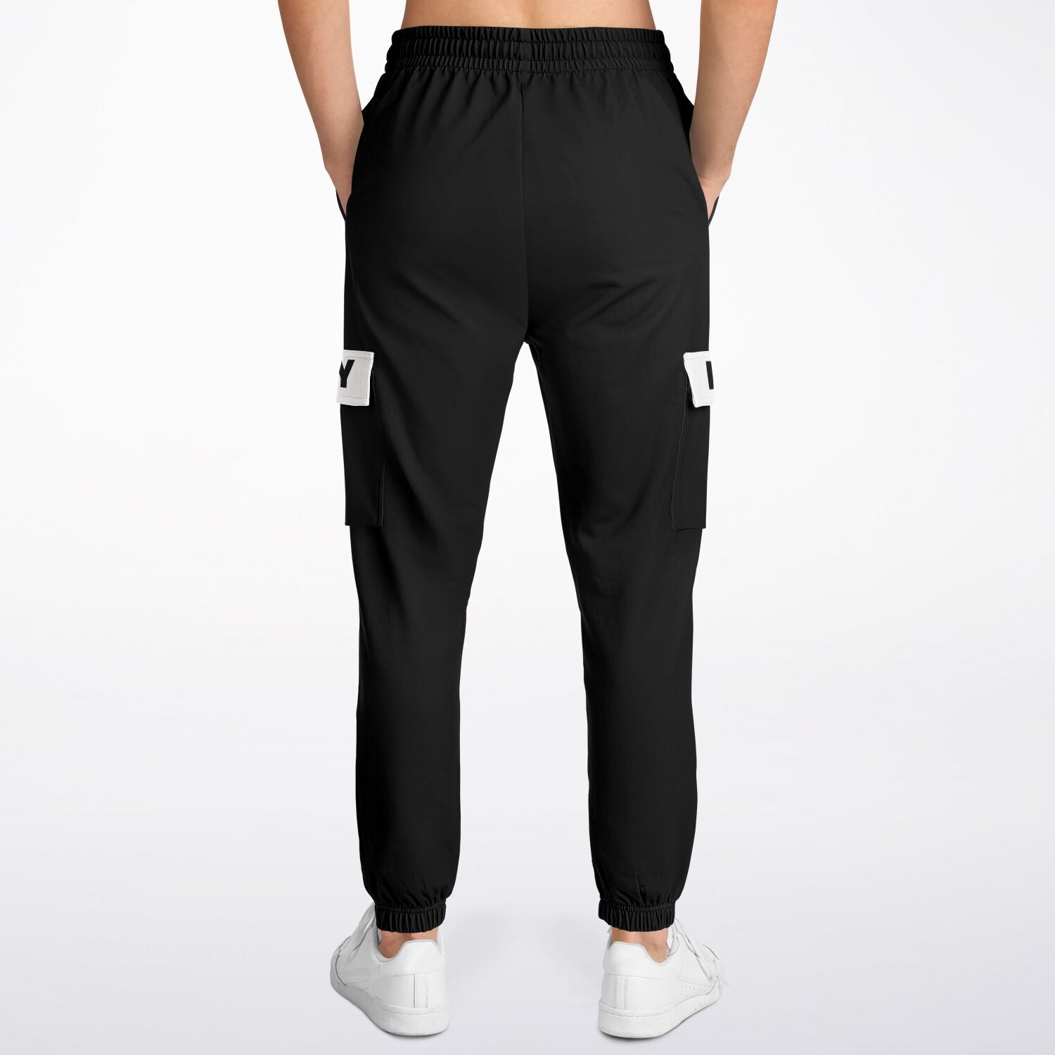 LifeBy Black Athletic Cargo Joggers - LifeBy Fitness