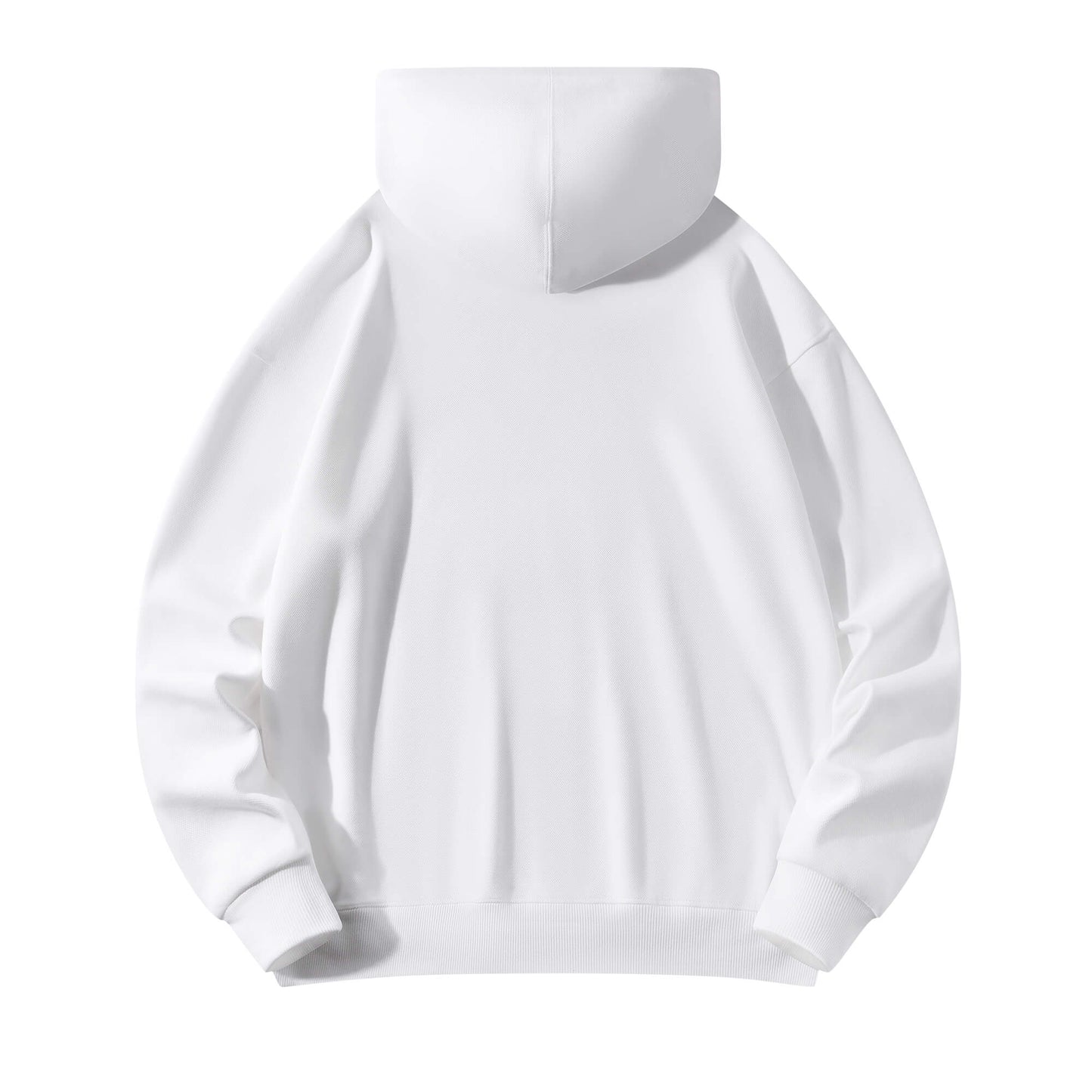 LifeBy  White Embroidered Pullover Hoodie