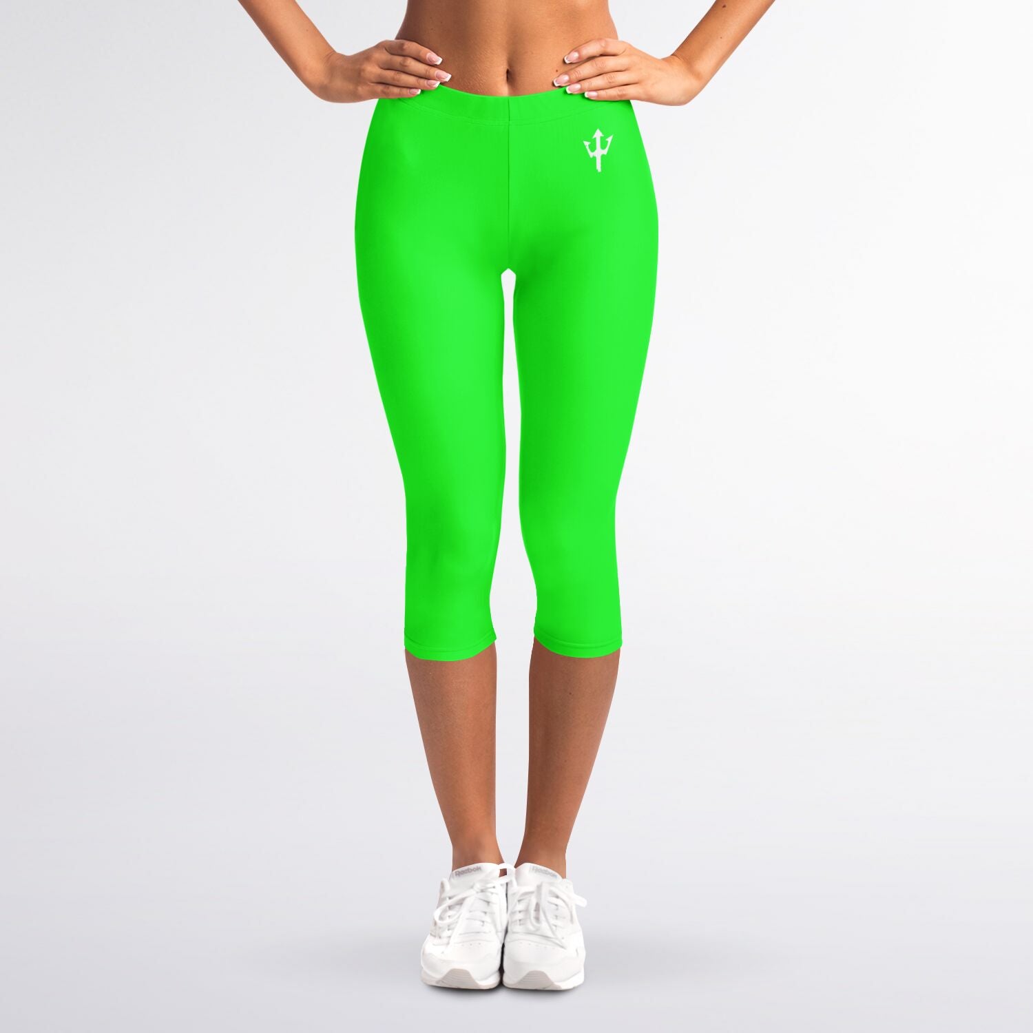 Women's LifeBy Viper Green Capri Leggings - LifeBy Fitness