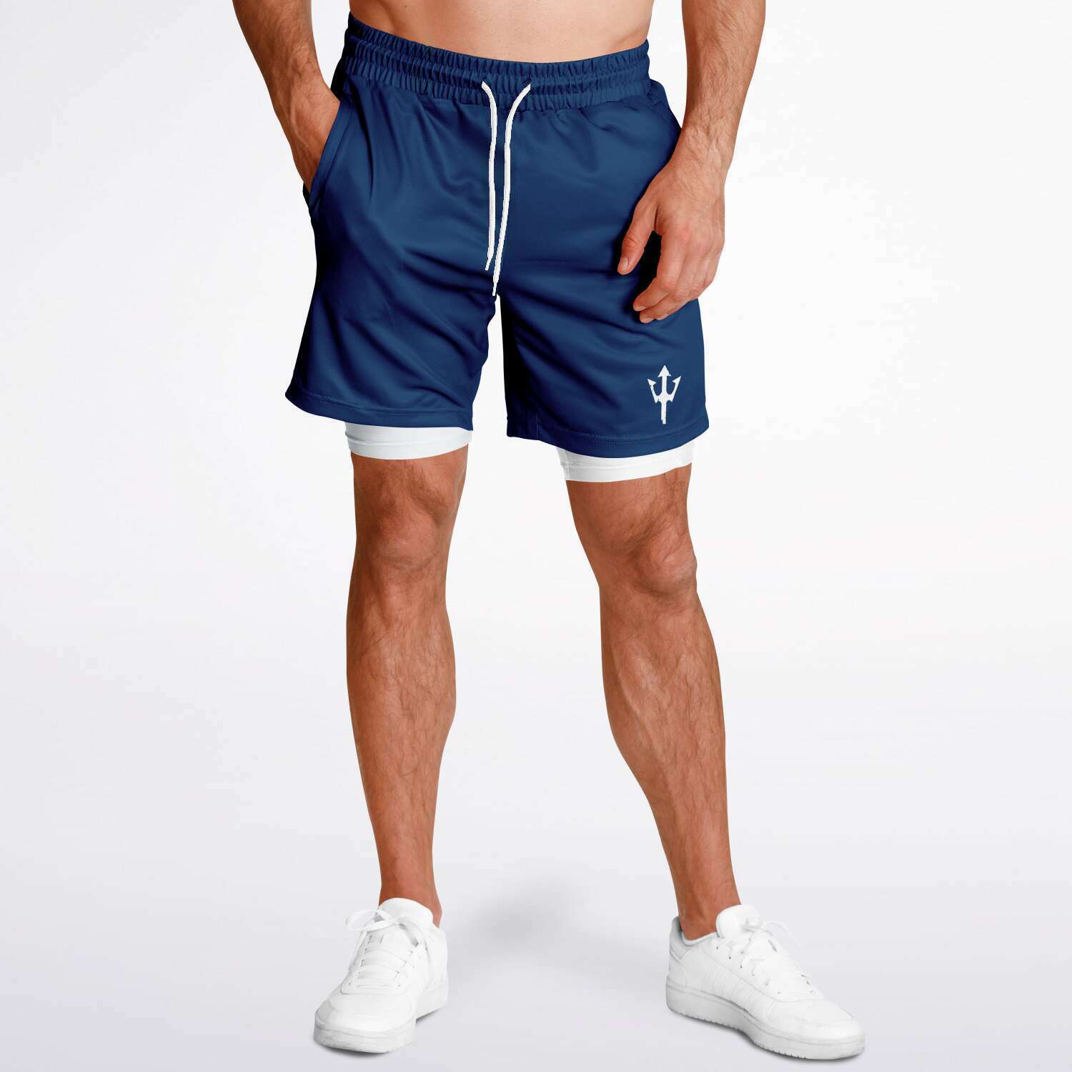 Men's LifeBy Navy Blue 2-in-1 Shorts - LifeBy Fitness