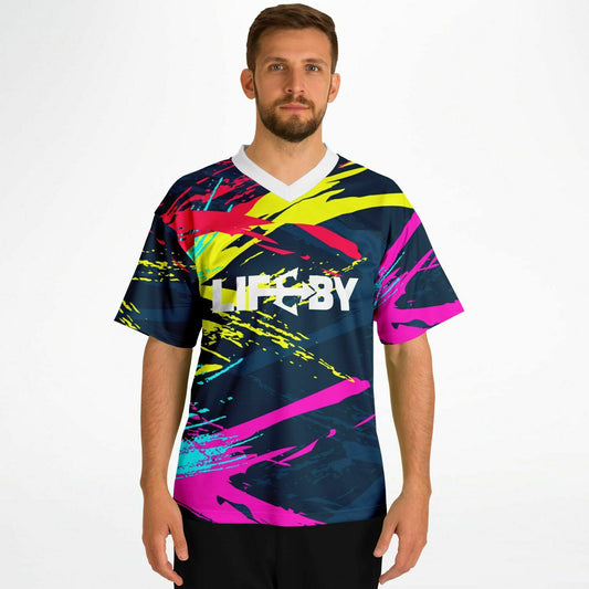 LifeBy Yellow Tri-colour  Sports Jersey - LifeBy Fitness