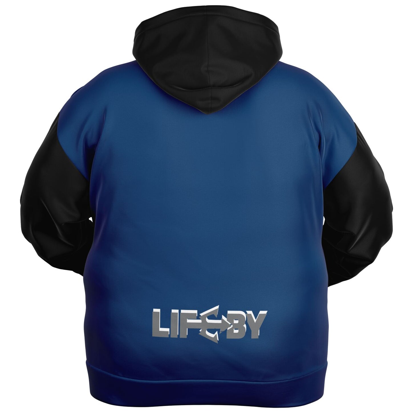 LifeBy Navy Blue Athletic Plus-size Ziphoodie - LifeBy Fitness